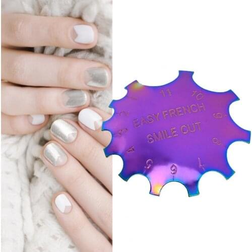 Nail Cutter Plate Fake Nails French Style Nails Shaping Rust-Proof Nail Art Manicure Edge Trimmer