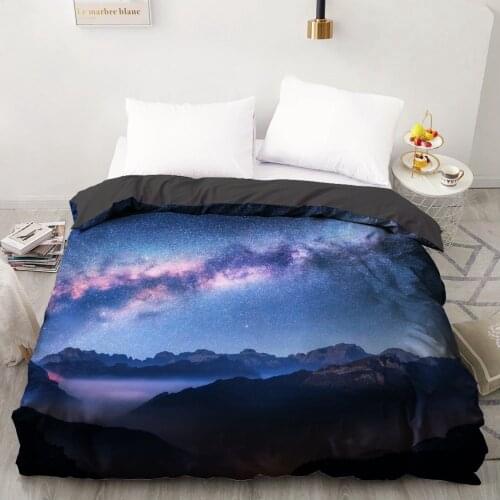 1PCS Duvet Cover,3D HD Printing Quilt Cover 240x220/200x200/140x200/180x210,Night Landscape Bedding King/Queen/Double,Drop Ship