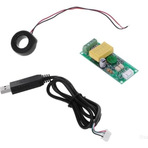 PZEM-004T Current Voltage Power Energy Module AC 80-260V 100A w CT USB Adapter OOTDTY