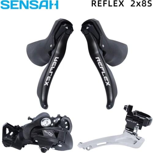Sensah Reflex 2x8 16 Speed Road Bicycle Groupset Shifter Brake Lever Front And Rear Derailleur