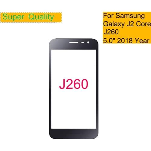 10Pcs/lot Replacement LCD Front Touch Screen Glass Outer Lens For Samsung Galaxy J2 Core J260 J260G J260SM J260G J260F