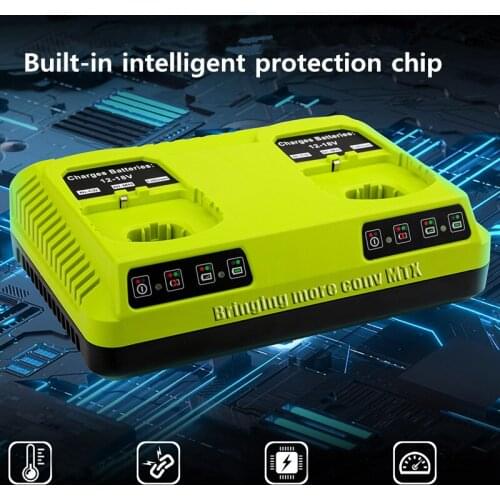 3A charging current charger P117 Li-ion Ni-CD NI-MH Battery For RYOBI 12V 14.4V 18V ONE+ Serise Charger For P102 P105 P107 P108