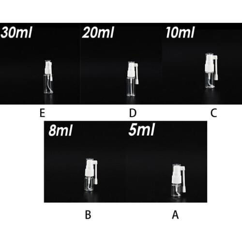 10Pcs Clear Roatation Empty Spray Bottle Reflillable Elephant Nose Water Sprayer