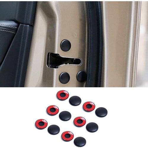 12pcs/set Car Inner Door Lock Screw Protective Cover, Used for Volvo S40 S60 S80 XC60 XC90 V40 V60 C30 XC70 V70/Mini One Cooper