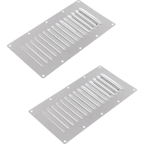 2 Pieces Air Vent Vertical Boat Louvered Vent Stainless Steel 228mmx127mm
