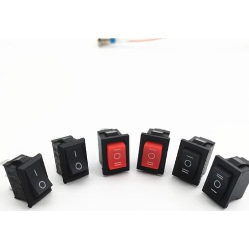 5Pcs KCD1 3Pin Boat Car Rocker Switch 6A/10A 250V/125VAC Push Button Switch