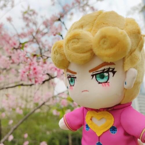 Anime JoJos Bizarre Adventure Giorno Giovanna Cosplay Cute DIY Change Doll Plush Toy Dress Up Clothing Pillow Puppet Xmas Gift