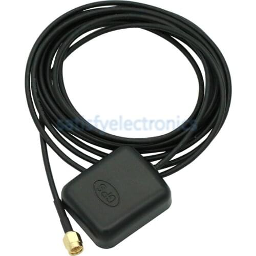 28dB LNA Gain 1575.42MHz SMA Male 3M Car GPS Antenna GPS Receiver GPS Active Remote Antenna Aerial Adapter Connector