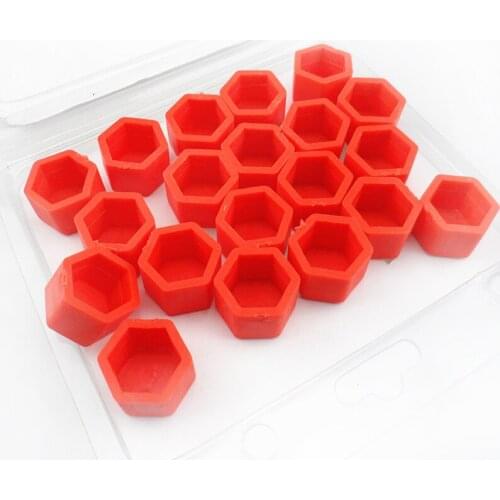 Vehicle Styler 20 pieces 19mm Silica Gel Wheel Nut Protective Bolt Caps Covers Hub Screw Guard for Porsche Cayenne Macan Macan