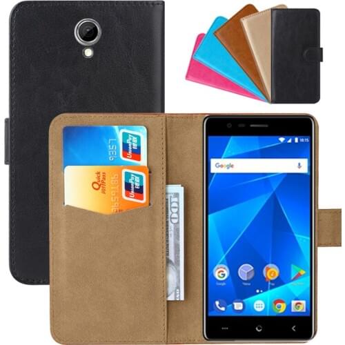 Luxury Wallet Case For BQ BQ-5001L Contact PU Leather Retro Flip Cover Magnetic Fashion Cases Strap