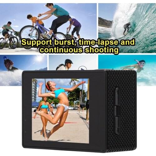 Black Action Camera Fram Sports Ultra Hd Waterproof Motion Camera Motorcycle Riding And Skiing Camera