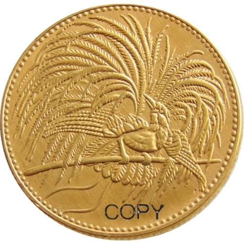 Germany New Guinea 20 mark 1895 A Bird of Paradise Gold Plated Copy Coin