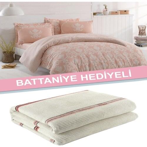 Cotton Solid Color Double Duvet Cover Set FreshColor 5-Piece Modern And Stylish Design European American Style BLANKET GIFT