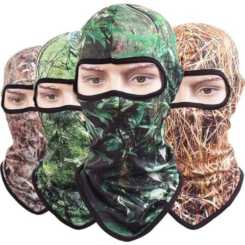 Camouflage mask 3D sheet stereo turkey hunting mask hat Tactical facial mask balaclava wood full mask Wargame Cs Full Face Mask