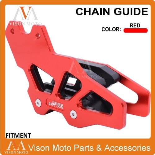 Red Aluminum Motorbike Chain Guard Guide Protection For Honda CRM125 90-99 XR250 BAJA 95-07 CRF250L 2013-2020 CRF250RL CRF250RLA