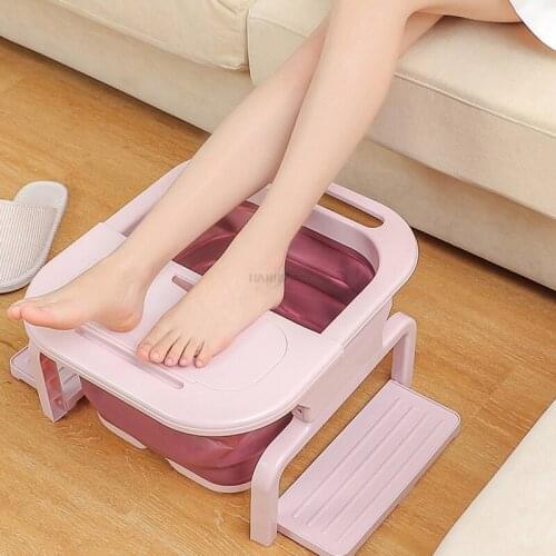 Massage Foot Massager Foot Bath Household Equipment Folding Foot Bath Multifunctional Health Care Relaxation Tool