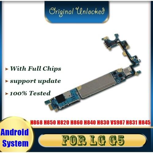 For LG G5 Motherboard,Original For LG G5 H868 H850 H820 H860 H840 H830 VS987 H831 H845 Motherboard Mainboard With Android System