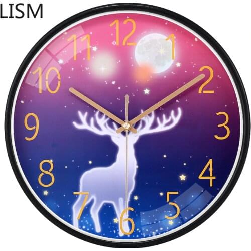 Cartoon Kids Bedroom Wall Clock Modern Design Nordic Home Decor Hanging Horloge Digitale Wall Stickers My Melody Clocks