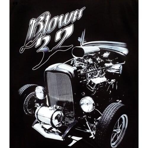 2019 Newest Fashion Mens T-Shirt Blown 32 American Classic Car Fans Hot Rod O-Neck Hipster Tshirts