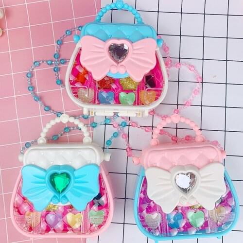 Baby Girls Make Up Set Toys Pretend Play Cosmetic Bag Beauty Hair Salon Toy Makeup Tools Kit Children Pretend Play Toys