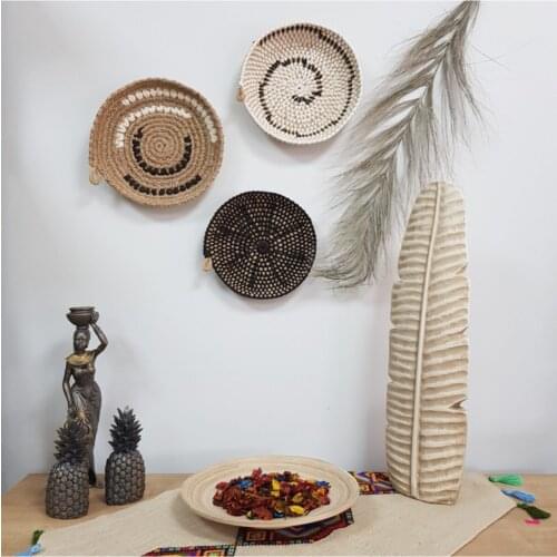 Ethnic Triple Mesh Plate Set Bohemian Cart Wall Decor