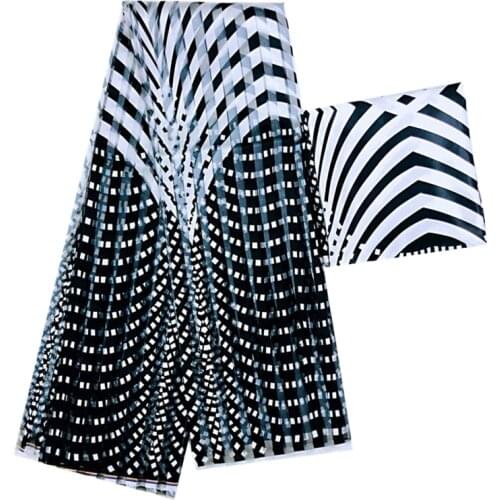 2020 Newest Satin Imitated Silk African Print Fabric Organza Soft Material Fabric For Dress Factory Direct Selling 6 yards/lot