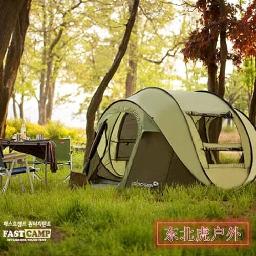 Outdoor Camping Tent 4 5 6 Person Pop Up Tent Fully Automatic Portable Hiking Family Fishing Beach Relief Car SUV Party Tent
