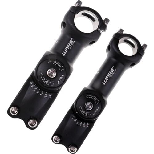 Aluminum Alloy 28.6mm Bike Handlebar Stem Riser, 60 Degrees Bike Stem, Mountain Bike Stem Short Handlebar Stem Riser