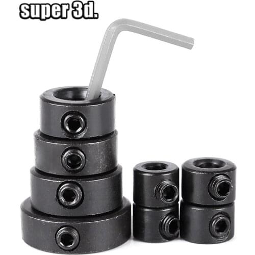 8Pcs/Set Drill Bit Depth Stop Ring Positioner Collar Locator Tools 3-16mm V Slot Linear Extrusion With Hex Wrench
