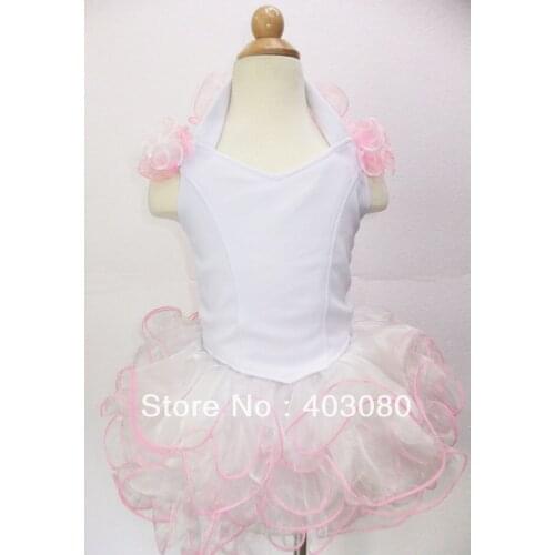 1y-9 years pink Girls ballet skirt, kid Fission 2 suit dress,kids TUTU skort Free freight