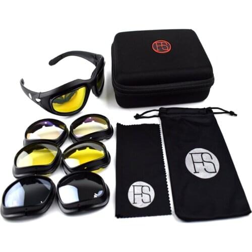 2021RU Tactical Glasses Road Cycling Glasses Outdoor Ski Goggles Fashion Mountaineering Fishing Anti-ultraviolet Sunglasses