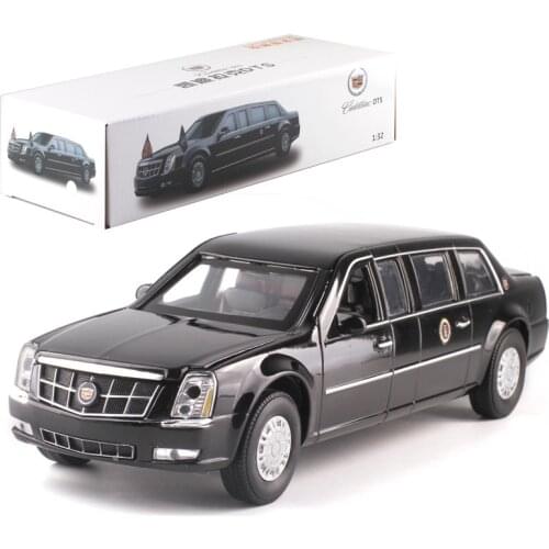 High Quality Collection 1:32 Alloy Diecast Simulation Extended Version Presidential Car DTS Limousine Model Metal Toys Car