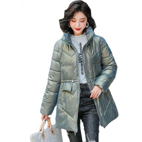 2021 New Women Long Coat Winter Jacket Thicken Warm Coats Parka Female Cotton Padded Parkas Snow Wear Coat Outwear