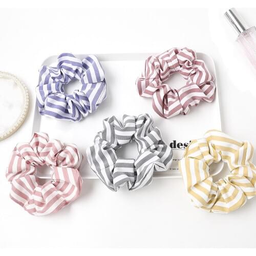 2020 Korean Cute Vsco Scrunchies Ponytail Holder for Girl Hair Tie Hair Rope Scranchy Headwear Schrunchie
