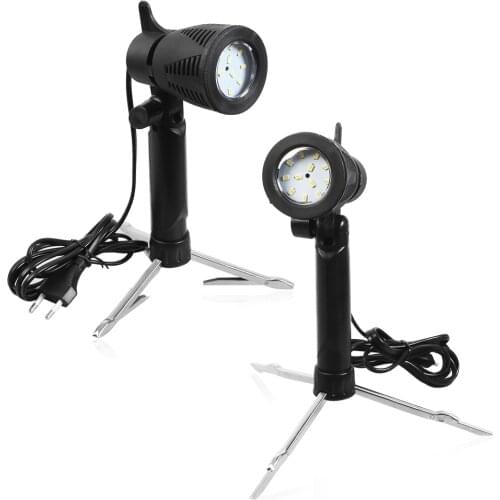 2pcs Mini table Photography LED Continuous Light Lamp Portable Cold Warm Lighting 3800-5500K For Photographic Photo Video Studio
