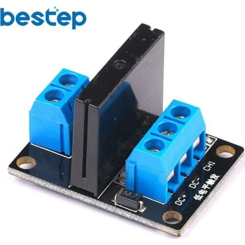 5V 1 Channel Solid State Relay Module Low Level Trigger DC-AC 250V 2A Output with Resistive Fuse