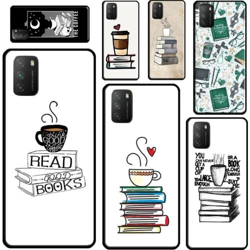 Books And Coffee For POCO X3 Pro F2 F3 M3 Case For Xiaomi Mi 11 Ultra Note 10 Lite Mi A3 9T 10T Pro Cover