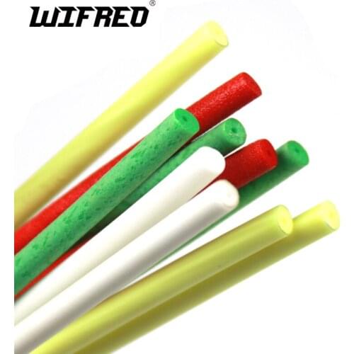 Wifreo 12PCS/Pack 4mm High Density Cylinder Foam with Center Hole for Fishing Float Making Fly Tying Rig Making DIY etc