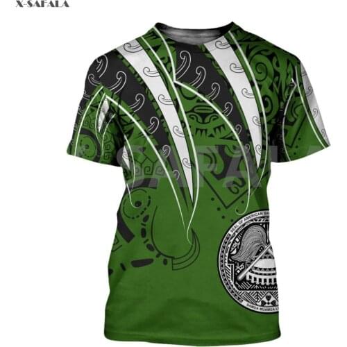 Fiji Polynesian Turtle Samoa Eagle Hibiscus 3D Fashion All Over Printed 7 Round Neck T-Shirts Men Women Harajuku Casual Top Tee
