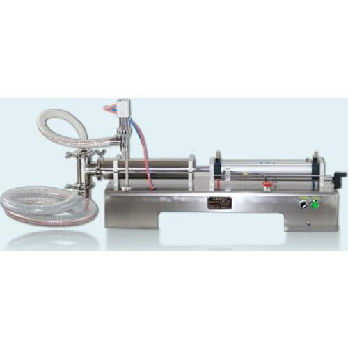 5-100ml Single head horizontal pneumatic liquid Filler shampoo water + 3L Manual Stainless Steel Sausage Stuffer Maker Filler