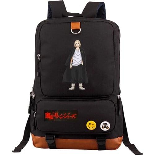 Anime Tokyo Revengers Backpack Canvas School book Bags shoulder bag men women Laptop traveling rucksack