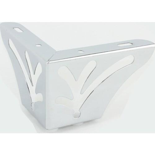 Pack of 4pcs) Chrome Cabinet Table Legs Sofa Bed Feet Chair Furniture Nickle Stand Leg H=75mm