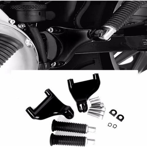 Rear Passenger Footpegs Foot Pegs Kit For 2004-2013 Harley 883 1200 XL Sportster Models