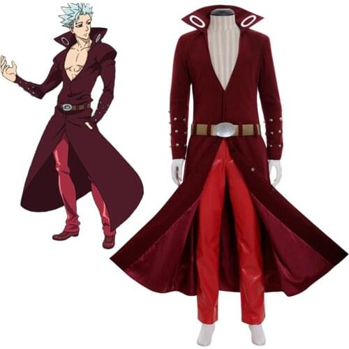 Cosplaydiy Anime The Seven Deadly Sins Ban Cosplay Costume Foxs Sin of Greed Ban Costume Suit L320