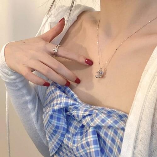 Summer Cherry Necklace 2021 New Female Ins Style Wind Niche Design Clavicle Chain Accessories Chains Necklaces