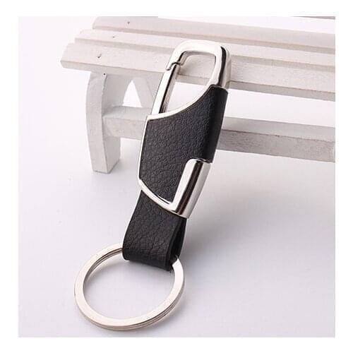 Car-Styling Metal Key Ring Cowhide KeyChain For Volvo S60 S80 S40 XC60 XC90 V40 V60 C30 XC70 V70