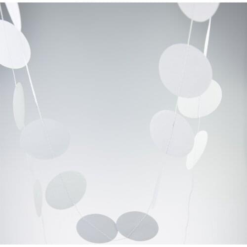 2017 New 4M Paper Garlands Birthday Wedding Mariage Party Room Door Festival Star Decoration blue white