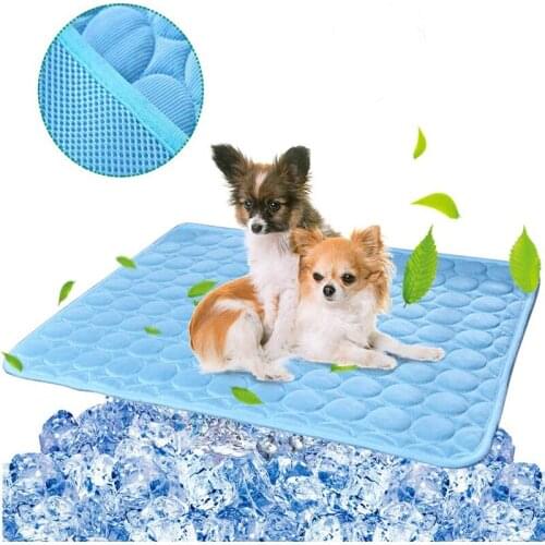 Dog Cooling Mat Summer Pad Mat For Dogs Cat Breathable Blanket Cat Ice Pads Washable Sofa Breathable Pet Dog Bed Pet Mat