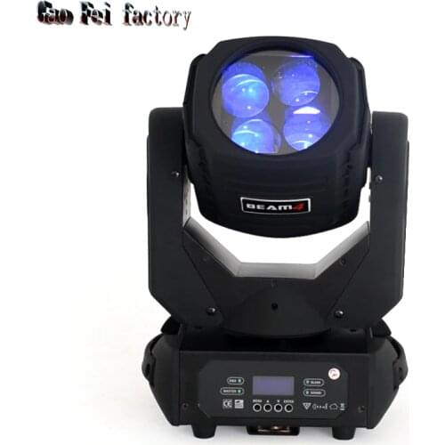Moving Head 100W LED Beam DMX Light With 4Colors Bee Eyes Rotating Effect Mobile Disco Lights For Floor Dance Party Wedding Show