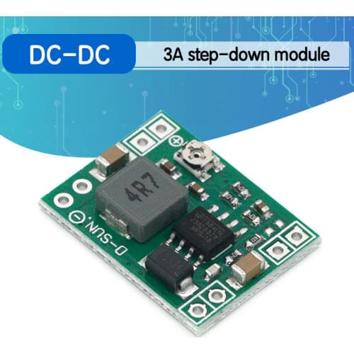 5PCS Ultra-Small Size DC-DC Step Down Power Supply Module 3A Adjustable Buck Converter for Arduino Replace LM2596